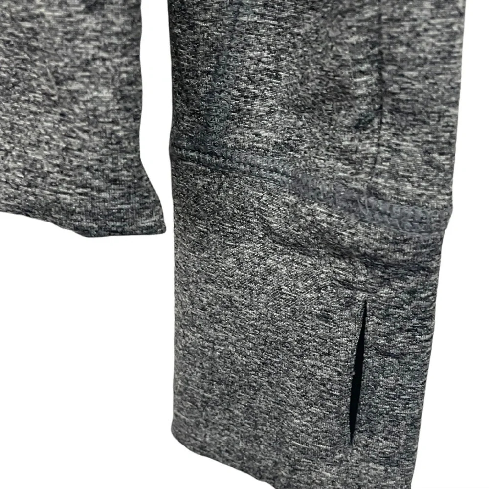 PINK Victoria's Secret 1/4 Zip Sweatshirt Black Heathered Small